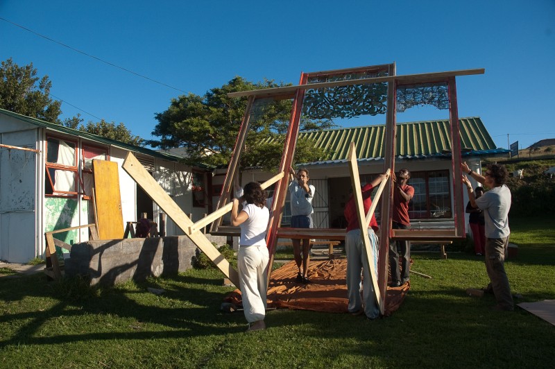 The initial stage of The Keiskamma Altarpiece creation