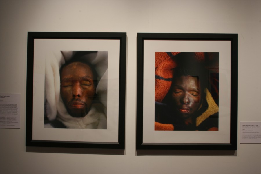 Pieter Hugo’s photographs of Monwabisi Mtana and Nyameka J. Matiayna in their caskets from *The Bereaved* series