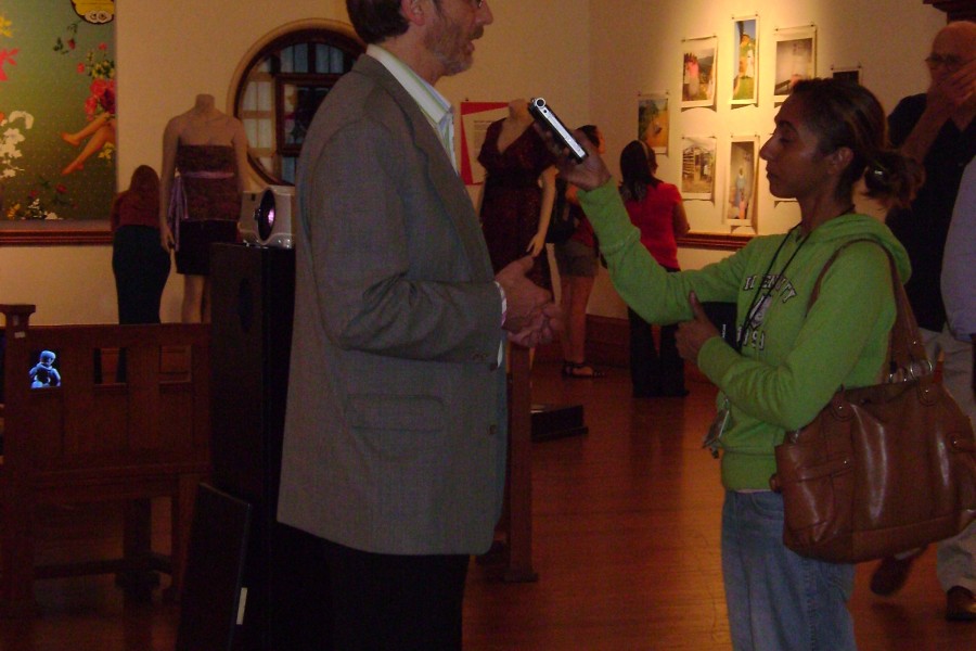 Co-curator David Gere in conversation