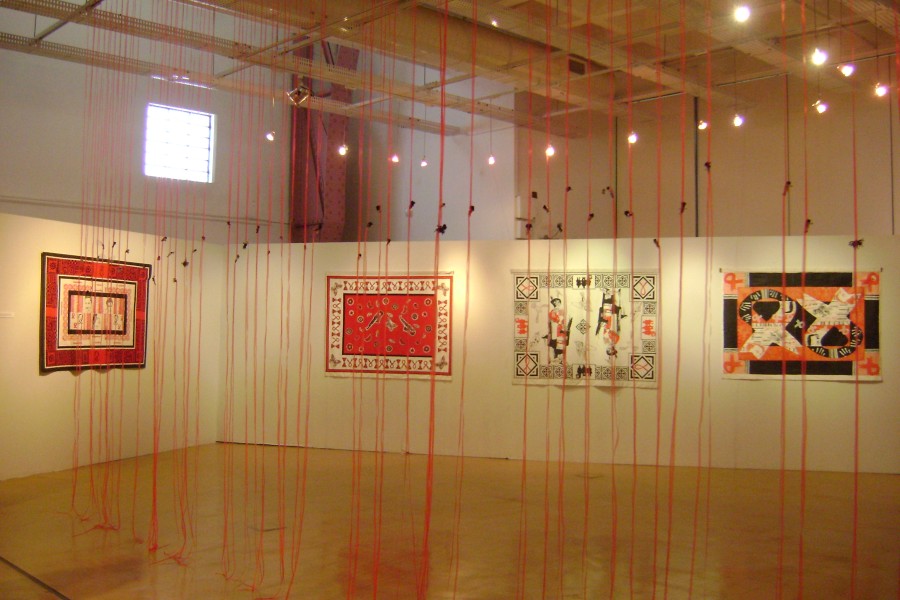 Gallery view of works by international artists at Museum Africa