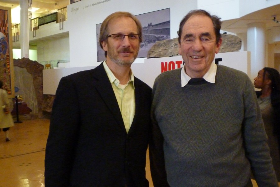 David Gere standing with another person in the gallery