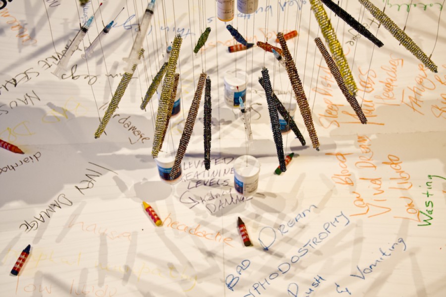 A Close up of "Medicine Man" by Daniel Goldstein and John Kapellas