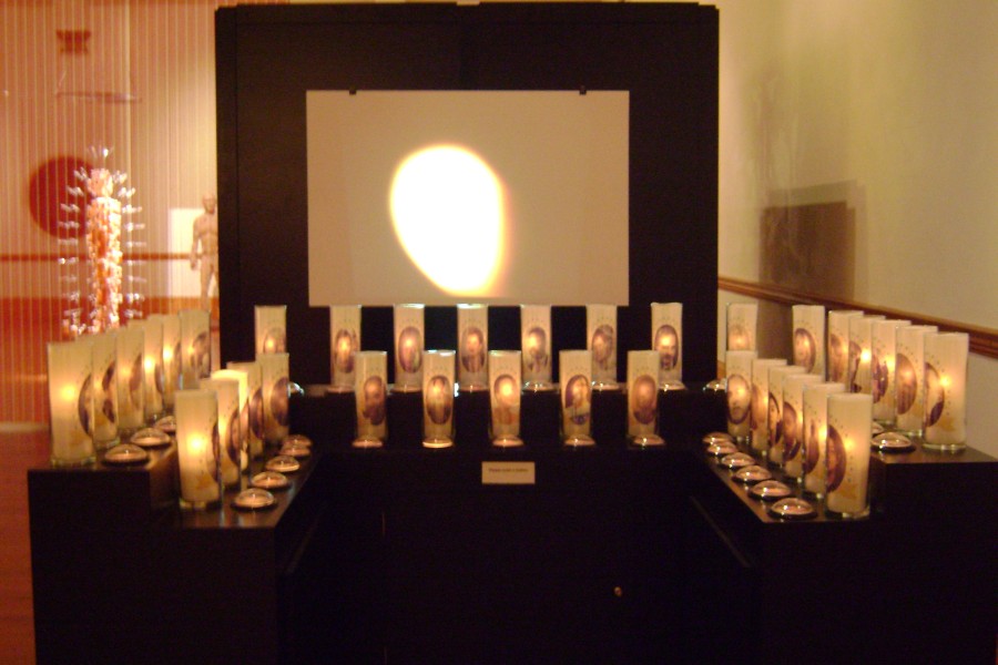 Jean Carlomusto’s interactive-media work *Offerings*