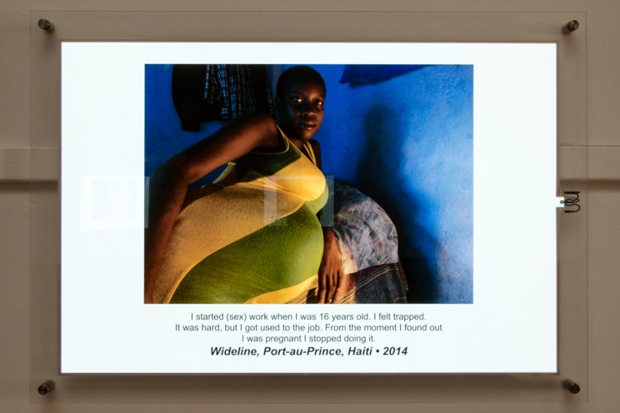 Photograph and autobiographical text introducing Through Positive Eyes Port-au-Prince artivist Wideline
