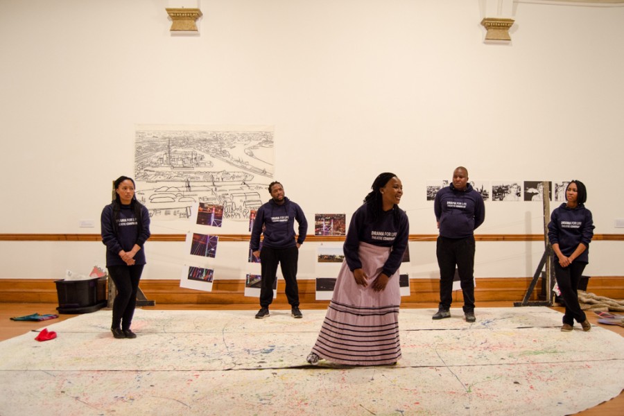 Performers at the TPE Durban Exhibit