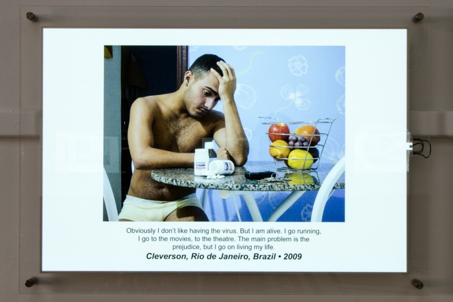 Photograph and autobiographical text introducing Through Positive Eyes artivist Cleverson