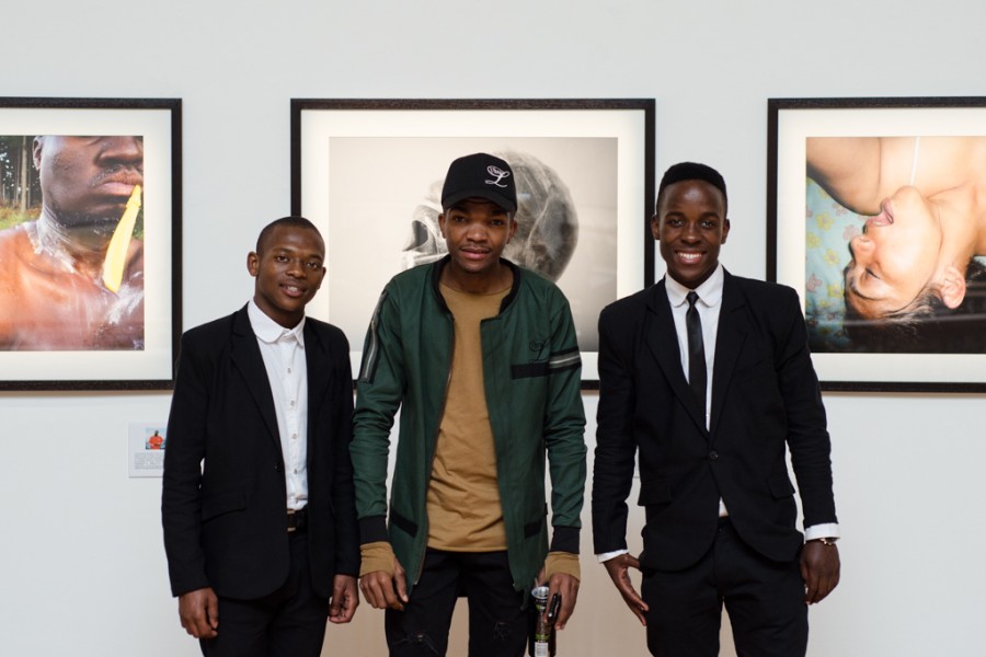 Artists at the Through Positive Eyes Durban Exhibit Opening