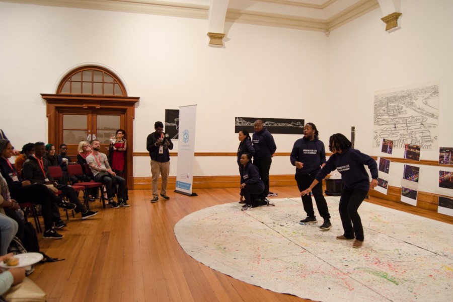 Performers at the TPE Durban Exhibit