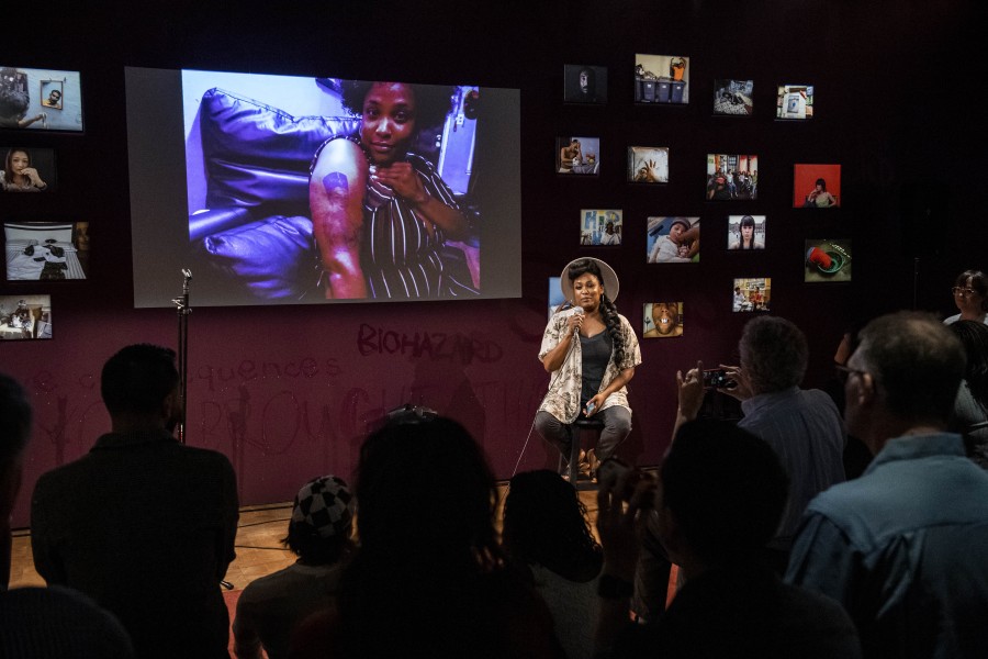 Porchia Storytelling in the Banishing Stigma Room