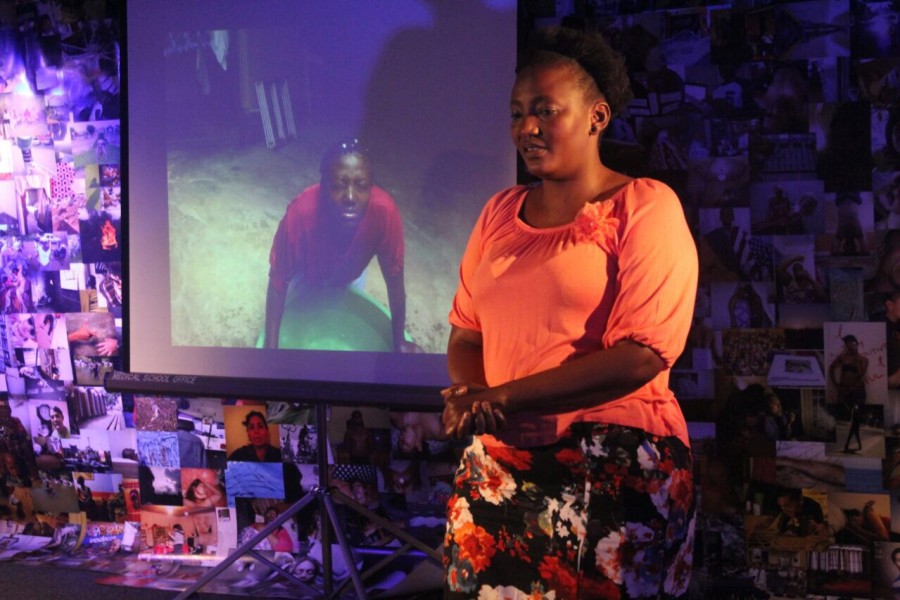 Storytelling in Banishing Stigma Room of Through Positive Eyes Johannesburg Exhibit